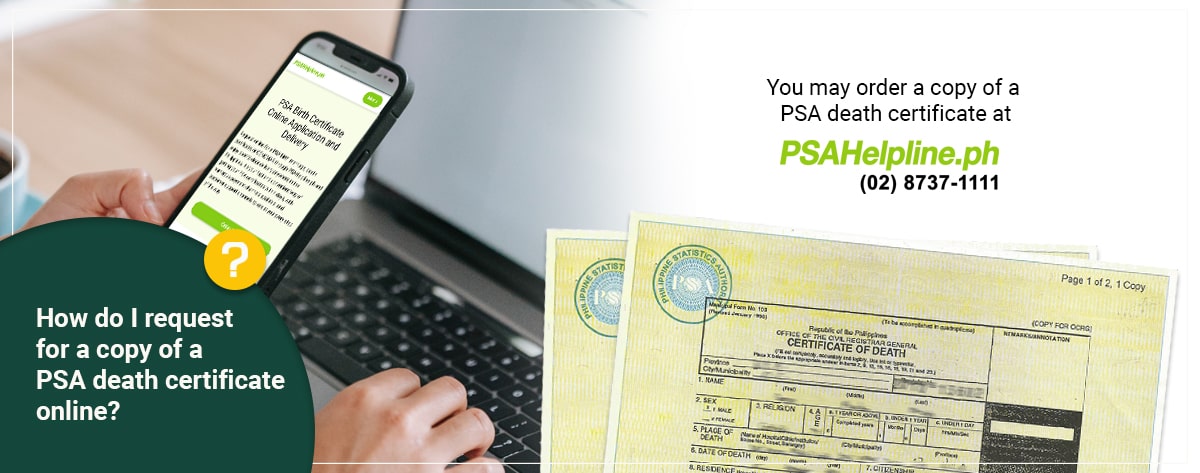 How to order PSA death certificate online