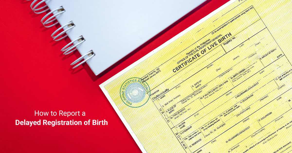 What you need to prepare when filing a delayed registration of birth
