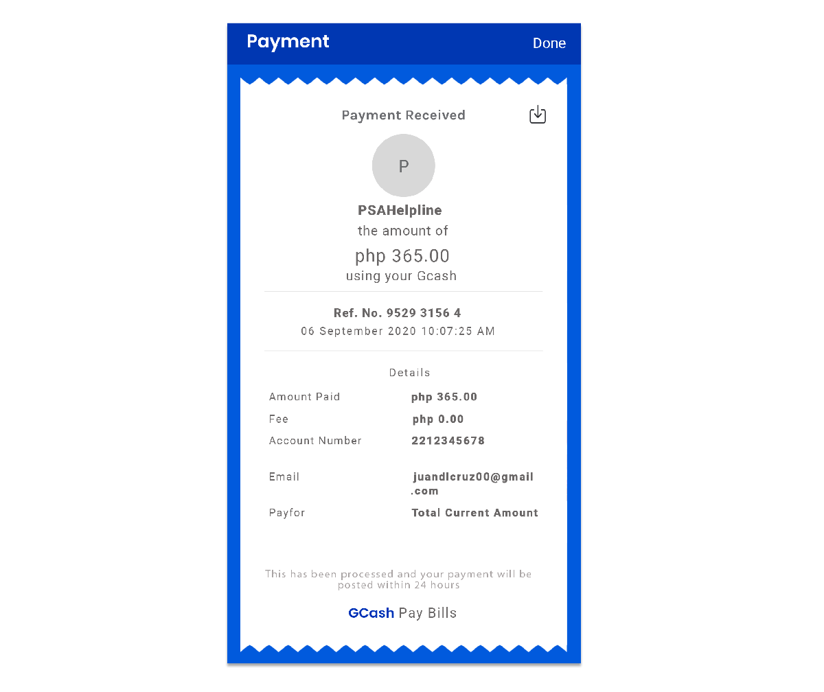 Wait for payment notification