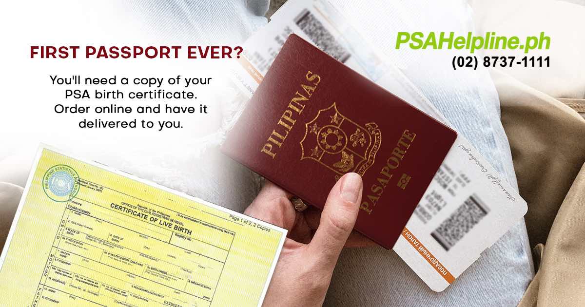 Request for your PSA birth certificate and PSA Marriage certificate online for your passport application