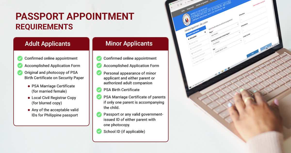 What you need to prepare when setting a passport appointment with the DFA