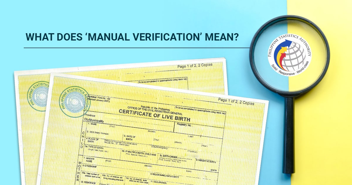 PSA certificate undergoing manual verification.