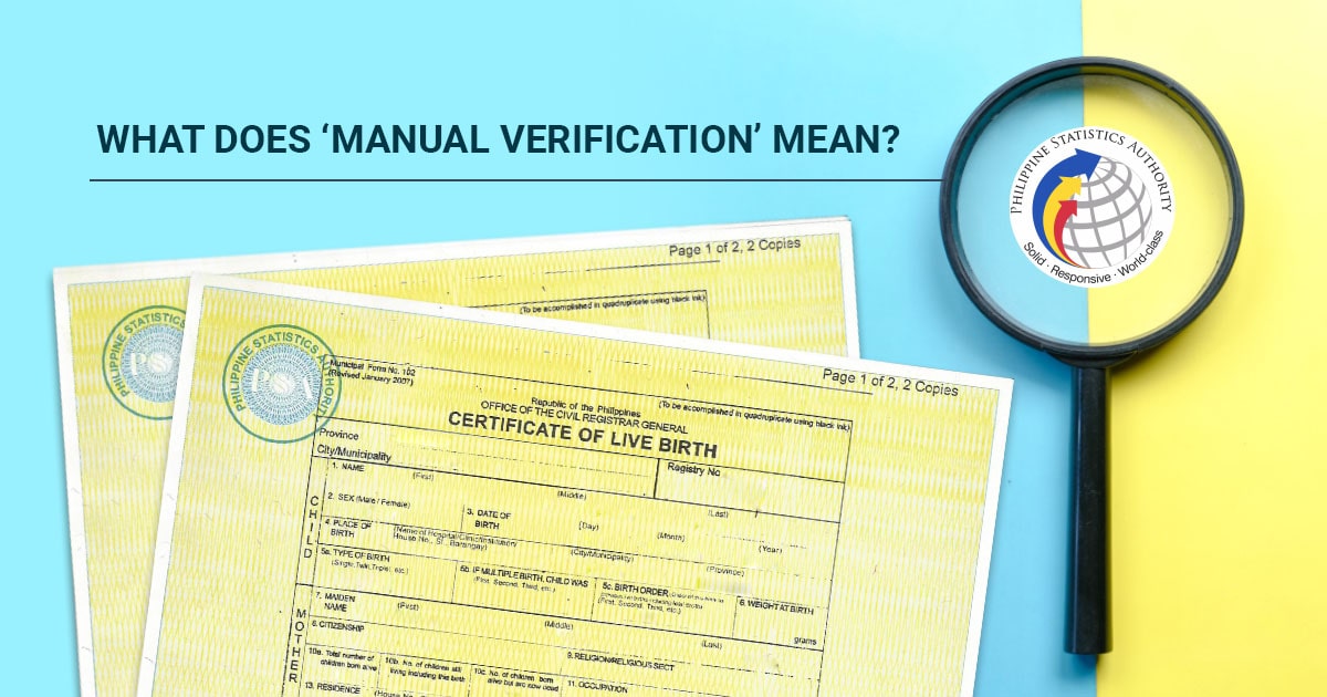 What Does 'PSA Manual Verification' Mean?