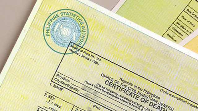 How to get PSA death certificate online