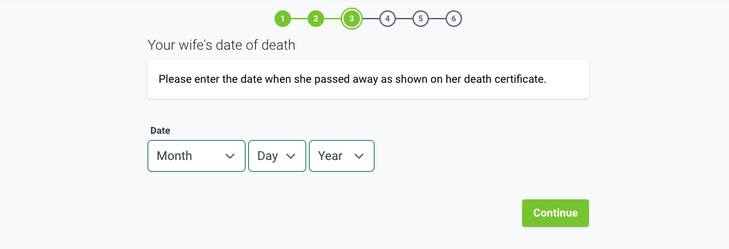 Date of death of the subject of a PSA death certificate.
