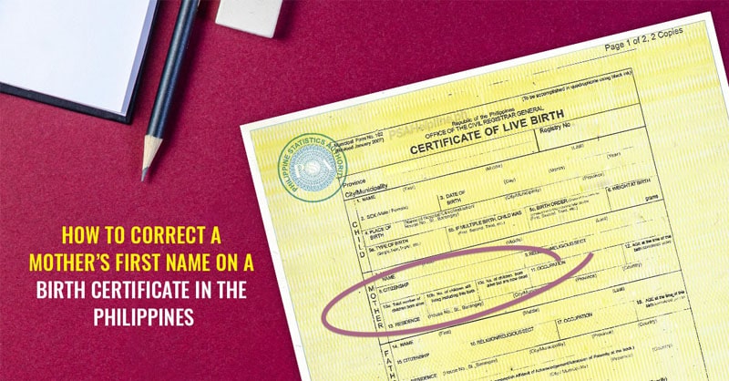 How to Correct Mother's First Name on Birth Certificate